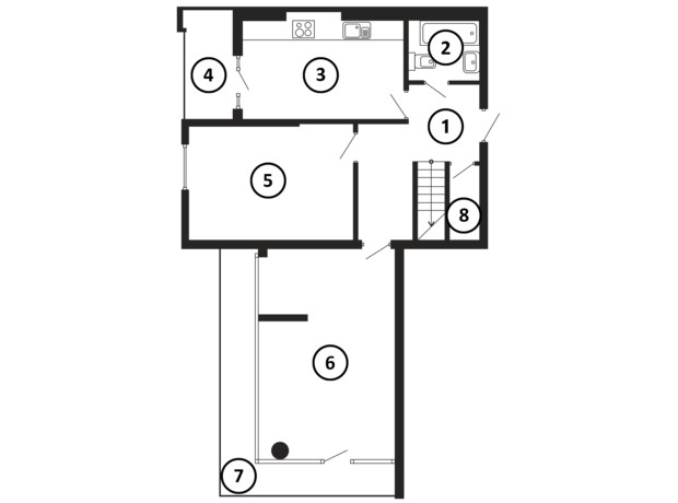 ЖК Національний: планування 5-кімнатної квартири 169 м²