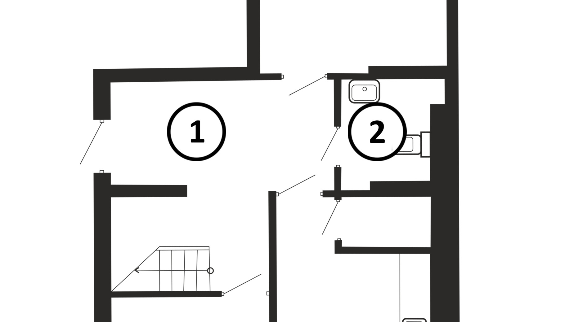 Планировка много­уровневой квартиры в ЖК Национальный 136 м², фото 217971