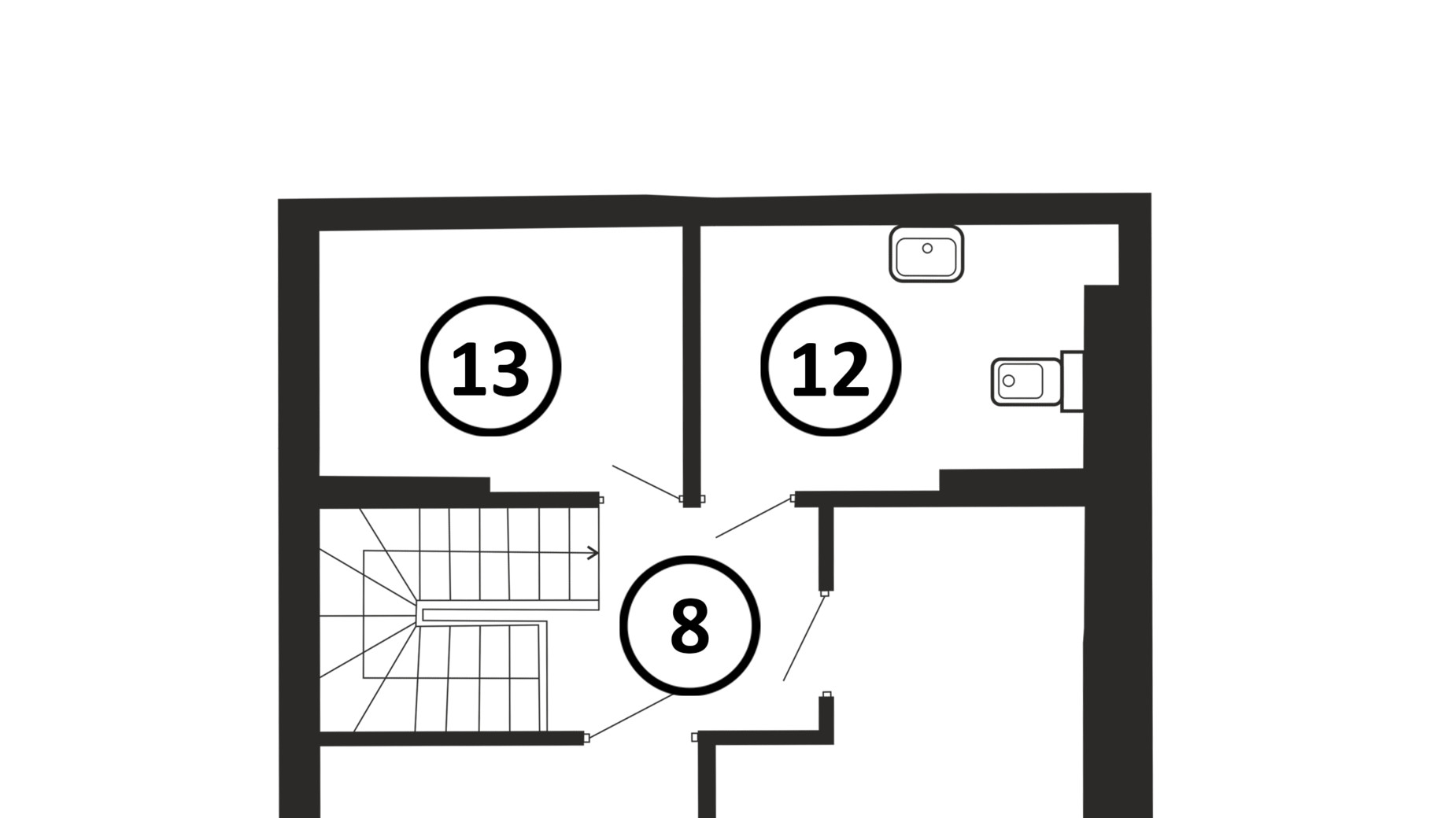 Планировка много­уровневой квартиры в ЖК Национальный 136 м², фото 217972