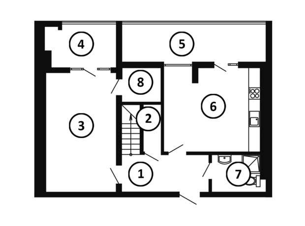 ЖК Національний: планування 4-кімнатної квартири 132 м²