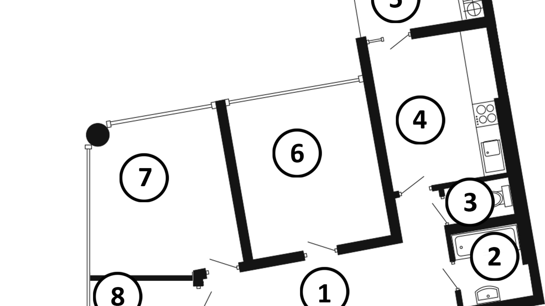 Планування 2-кімнатної квартири в ЖК Національний 69 м², фото 217996