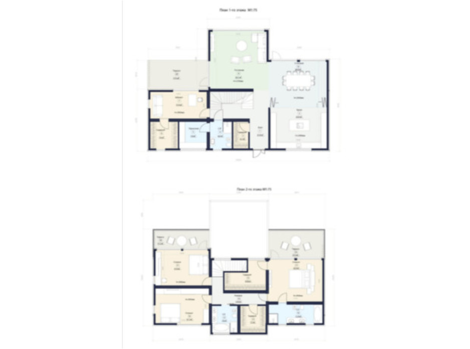 Планировка коттеджа в КГ Новая Конча-Заспа Crystal 277 м², фото 220107 Планировка коттеджа в КГ Новая Конча-Заспа Crystal 277 м², фото 220107