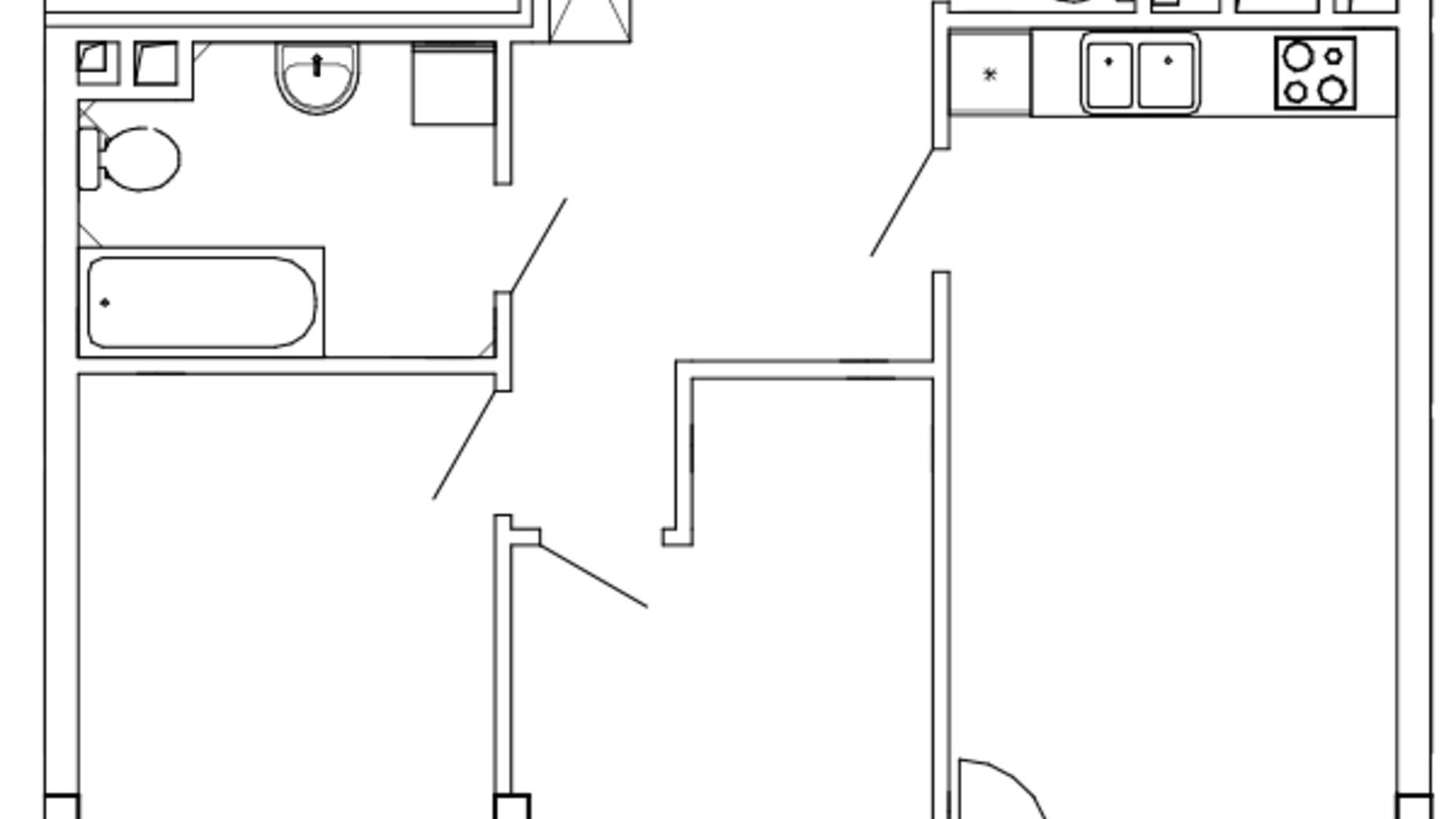 Планування 2-кімнатної квартири в ЖК Great 76.12 м², фото 220425