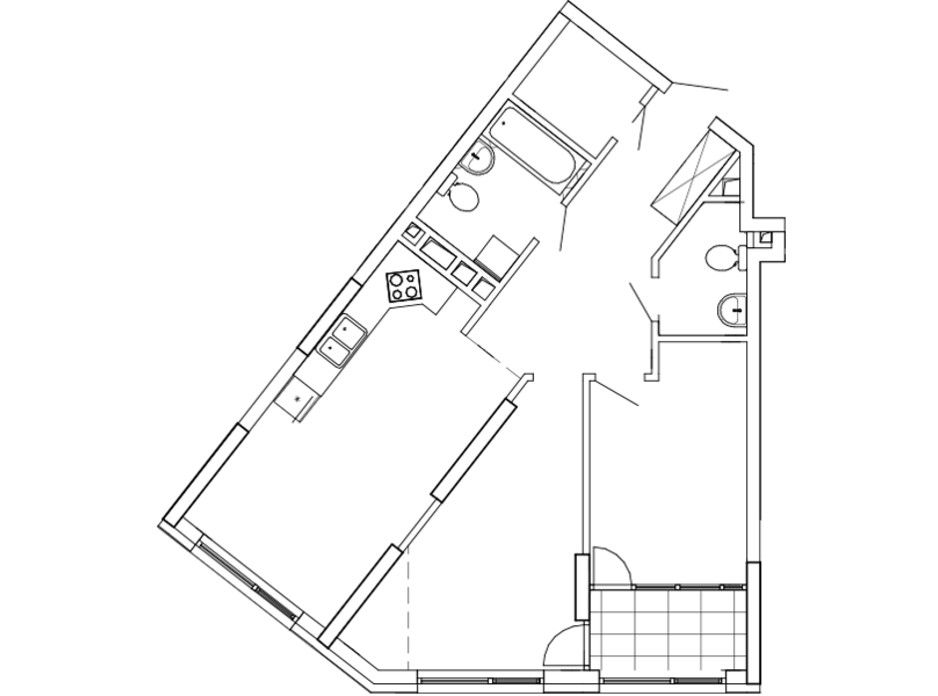 Планування 2-кімнатної квартири в ЖК Great (Грейт) 74.26 м², фото 220432 Планування 2-кімнатної квартири в ЖК Great (Грейт) 74.26 м², фото 220432