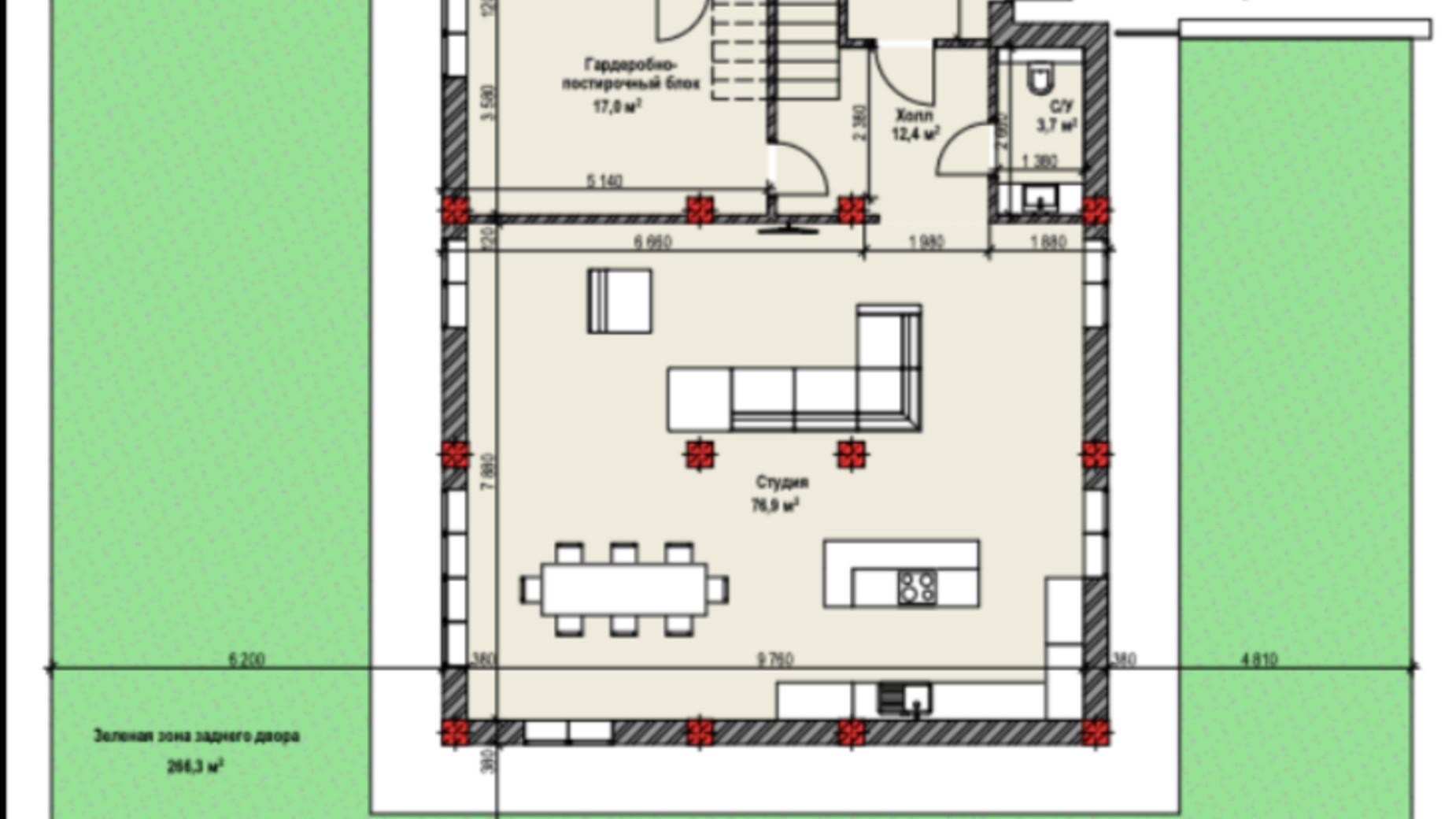 Планировка дуплекса в Таунхаус Club City 270 м², фото 222844