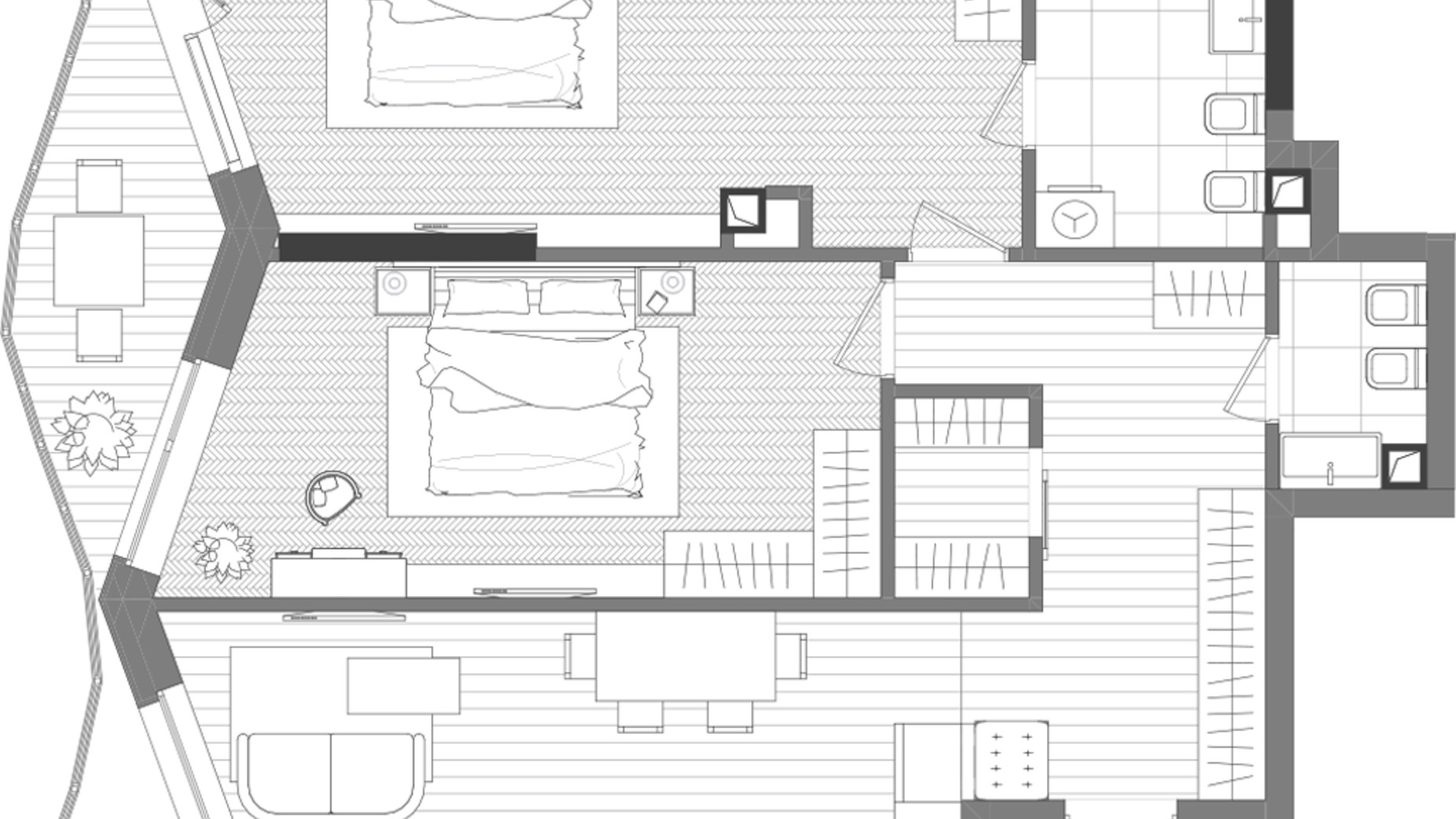 Планировка 2-комнатной квартиры в ЖК Creator City 84.59 м², фото 223589