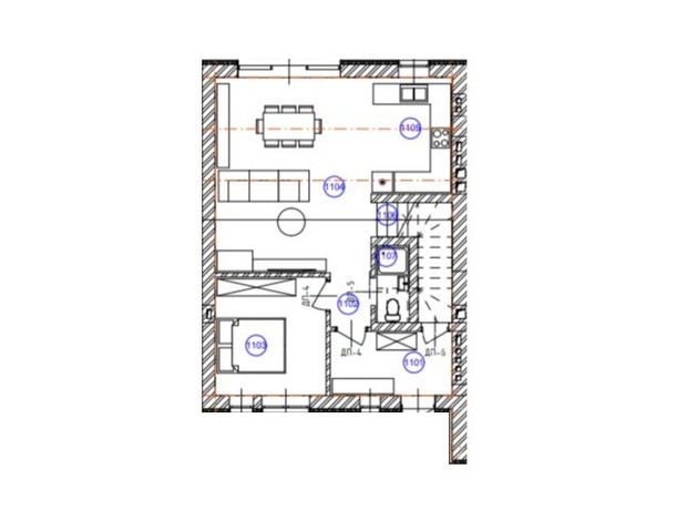 Таунхаус SovSky House: планировка 4-комнатной квартиры 184 м²