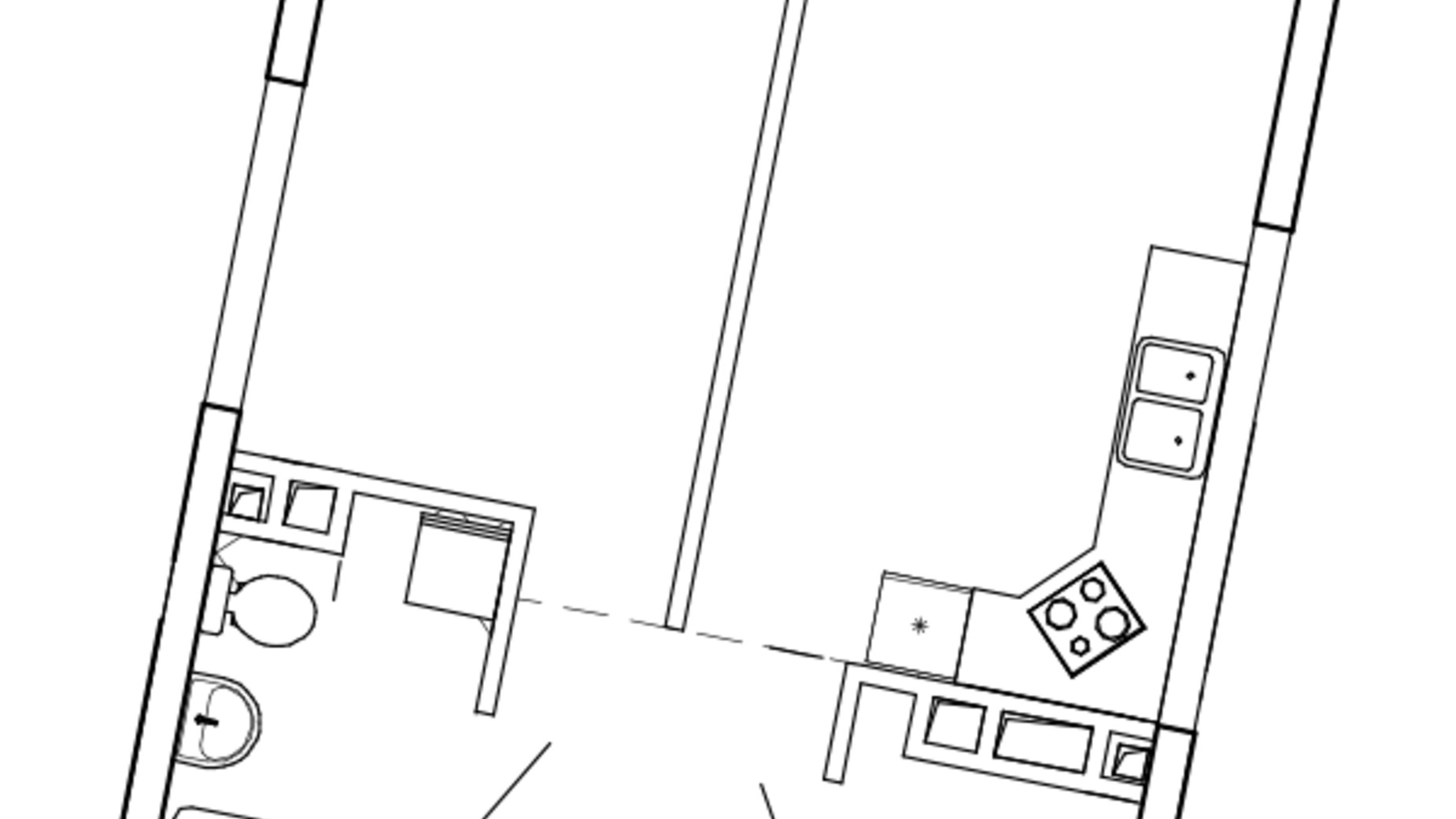 Планировка 1-комнатной квартиры в ЖК Great 47.42 м², фото 224872