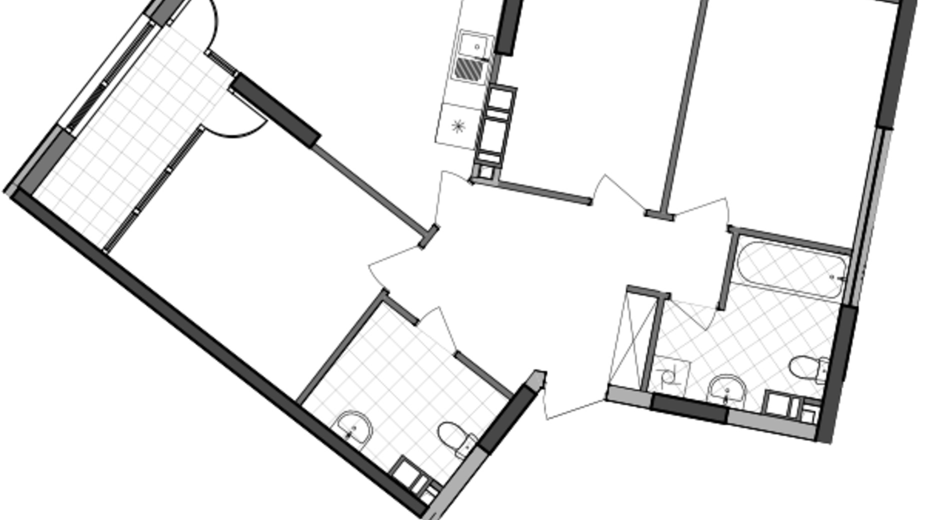 Планировка 3-комнатной квартиры в ЖК Great 81.61 м², фото 224925