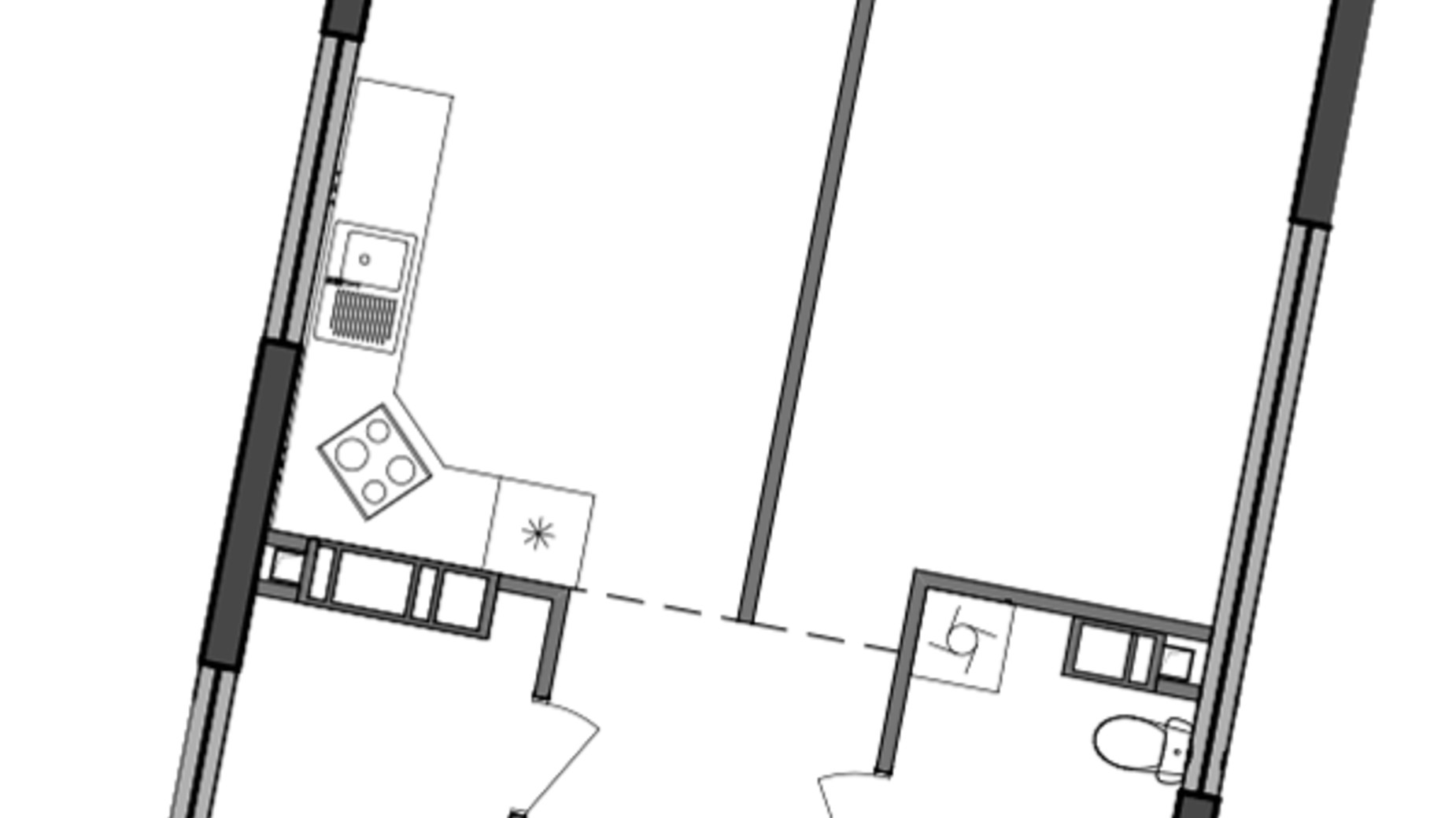 Планировка 1-комнатной квартиры в ЖК Great 47.59 м², фото 224927