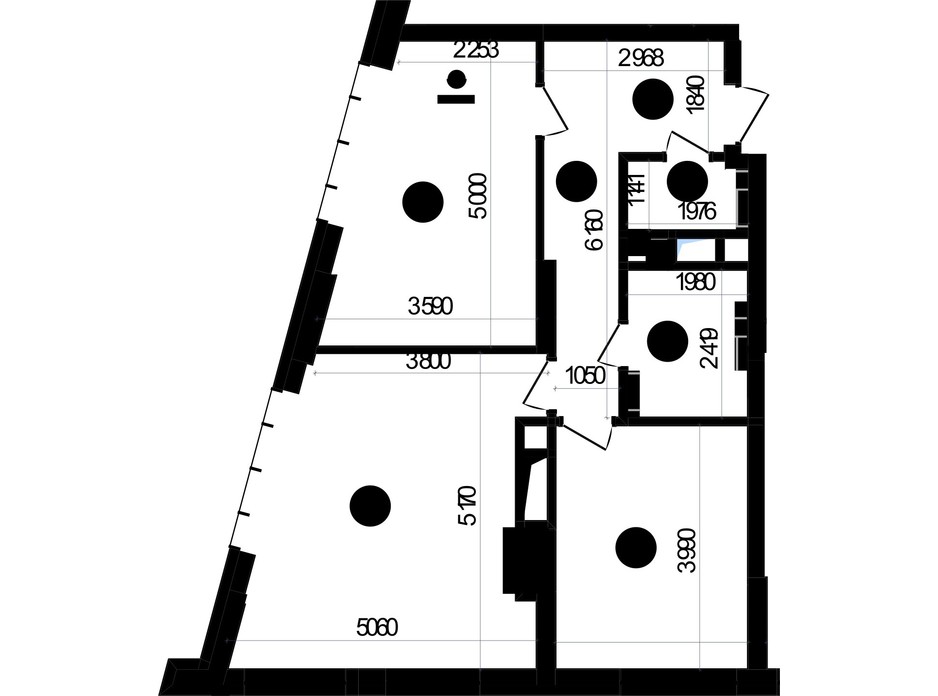 Планировка 2-комнатной квартиры в ЖК «Метрополис» 69.49 м², фото 224957 Планировка 2-комнатной квартиры в ЖК «Метрополис» 69.49 м², фото 224957