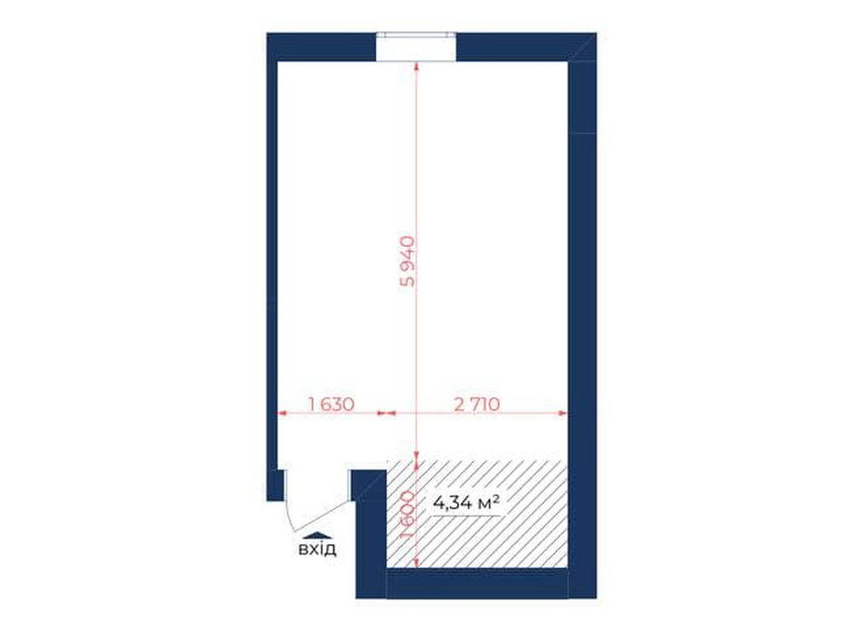 Планировка помещения в КД Liverpool House 29.87 м², фото 226447 Планировка помещения в КД Liverpool House 29.87 м², фото 226447