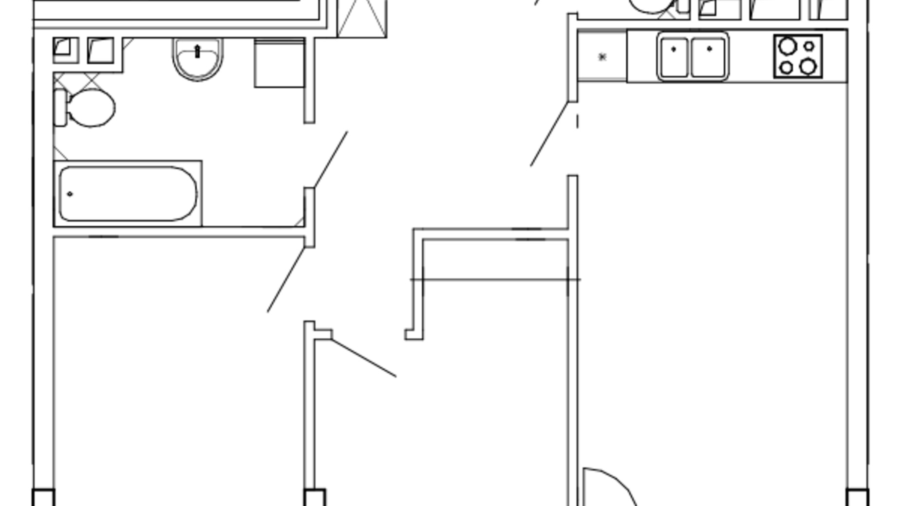 Планування 2-кімнатної квартири в ЖК Great 76.12 м², фото 226741