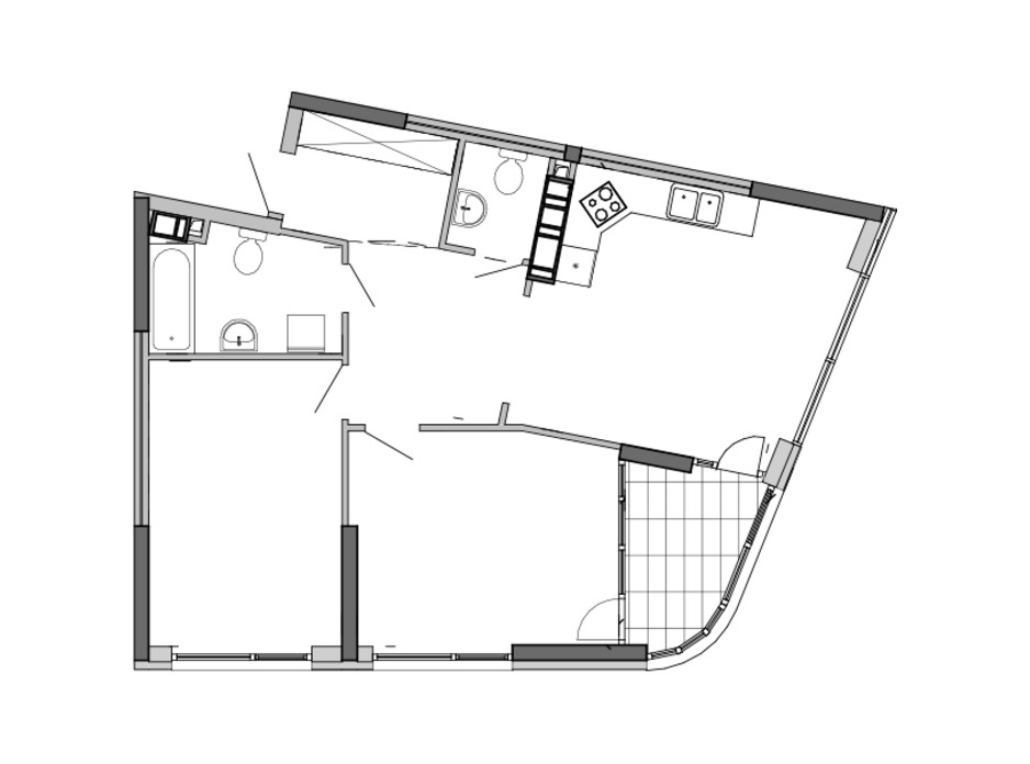 Планировка 2-комнатной квартиры в ЖК Great 78.25 м², фото 226742 Планировка 2-комнатной квартиры в ЖК Great 78.25 м², фото 226742