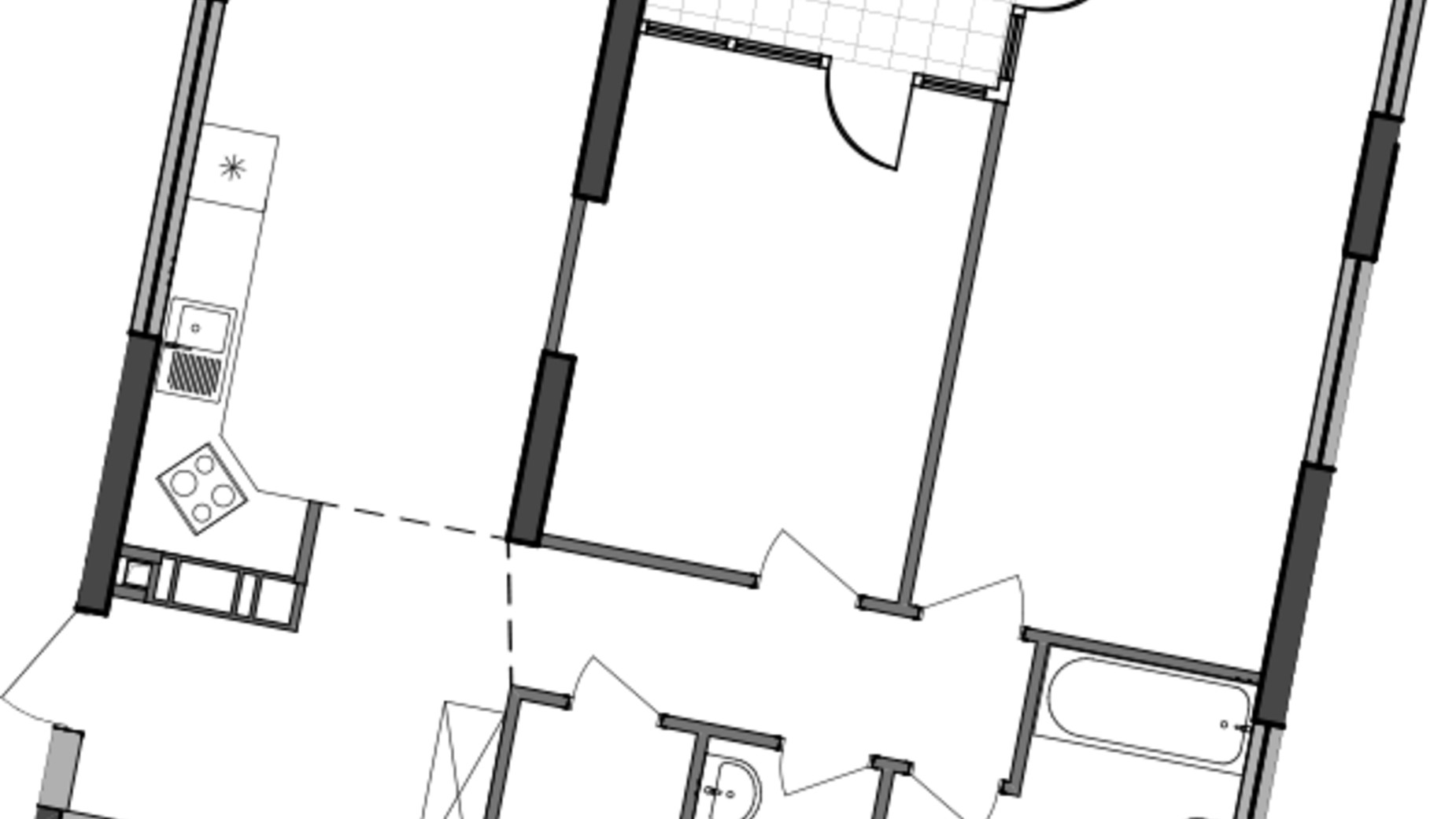 Планування 2-кімнатної квартири в ЖК Great 83.26 м², фото 226784