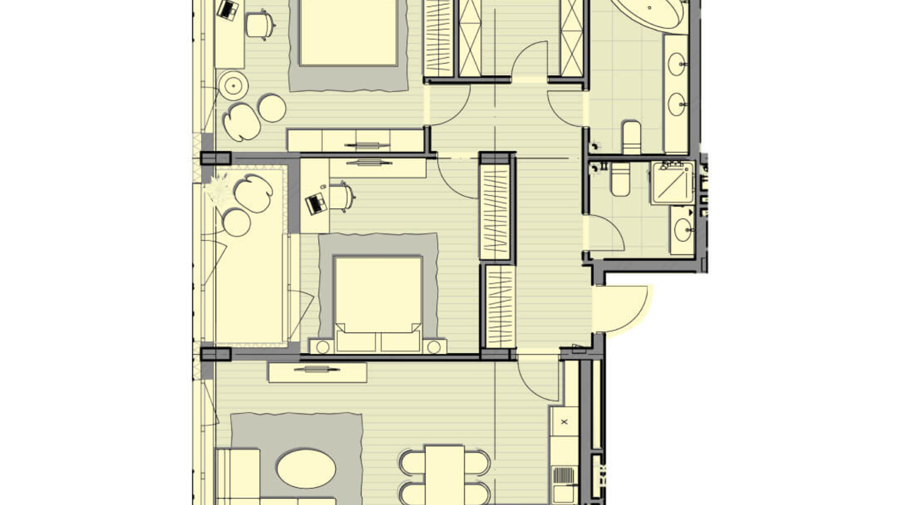 Планировка много­уровневой квартиры в ЖК Luxberry lakes & forest 98 м², фото 234544