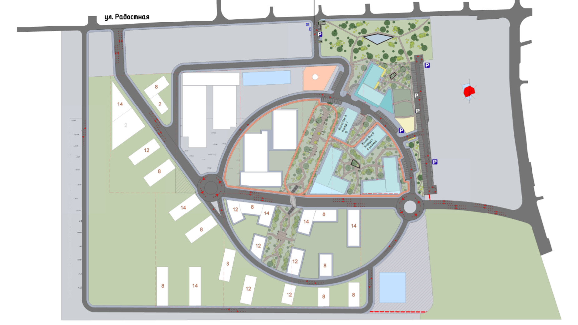 ЖК Пространство Eco City  генплан 248600