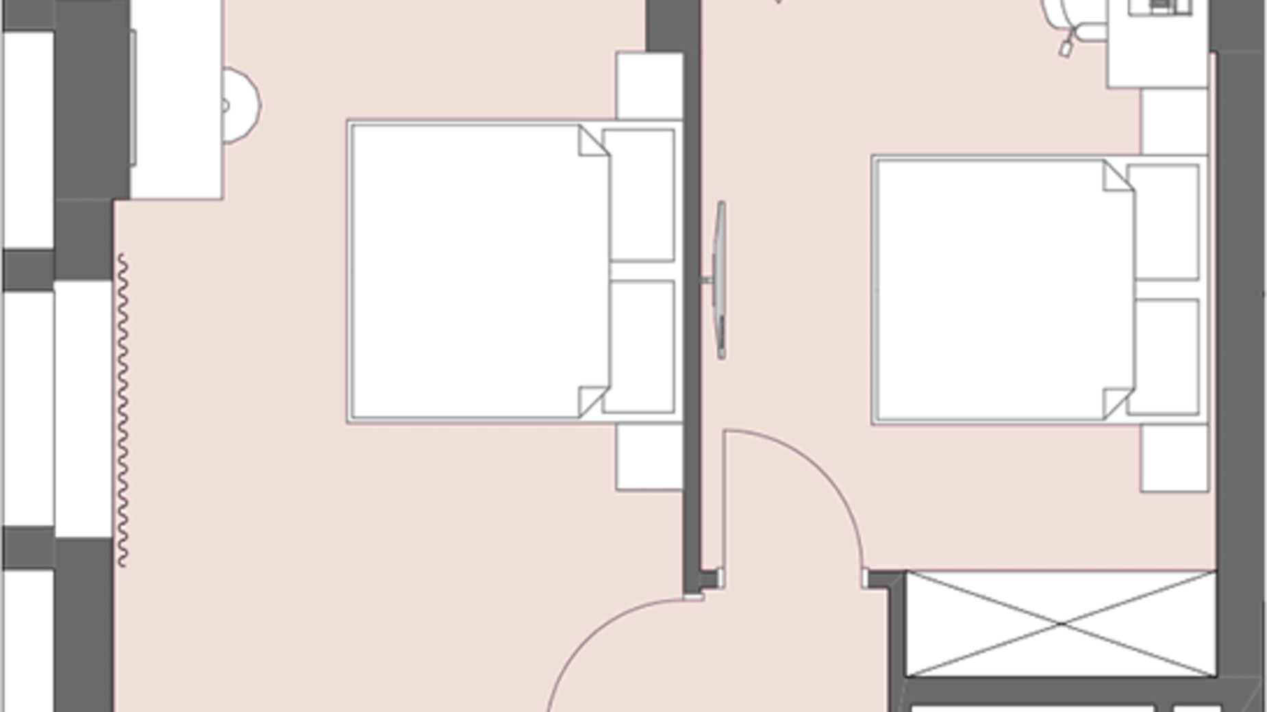 Планування 2-кімнатної квартири в ЖК Lagom 67.7 м², фото 250839