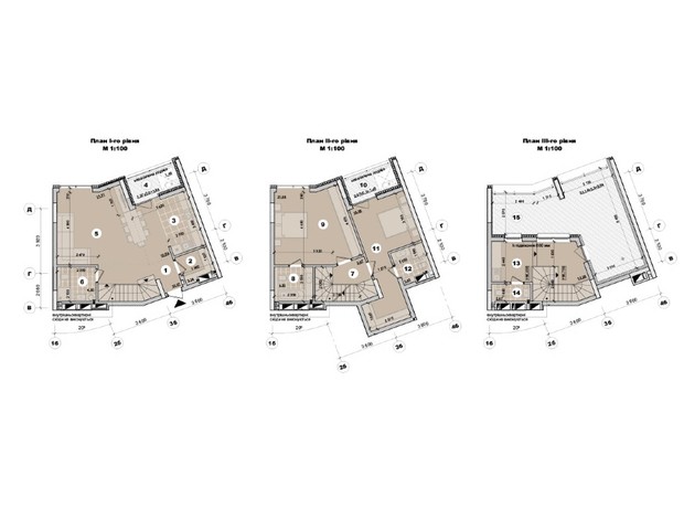 ЖК ул. Евгена Маланюка (Сагайдака), 101: планировка 3-комнатной квартиры 131.41 м²