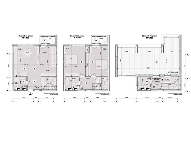 ЖК ул. Евгена Маланюка (Сагайдака), 101: планировка 3-комнатной квартиры 107.9 м²