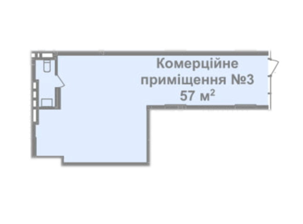 ЖК Pictorial: планування приміщення 57 м²
