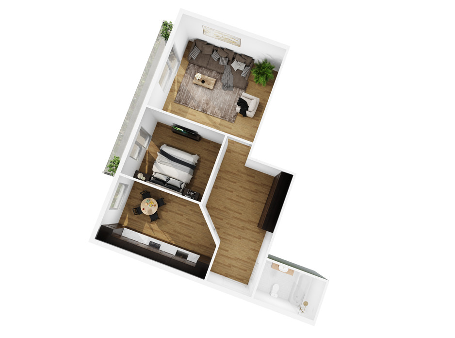 Планировка 2-комнатной квартиры в ЖК Сhurchill House 68.8 м², фото 254414 Планировка 2-комнатной квартиры в ЖК Сhurchill House 68.8 м², фото 254414