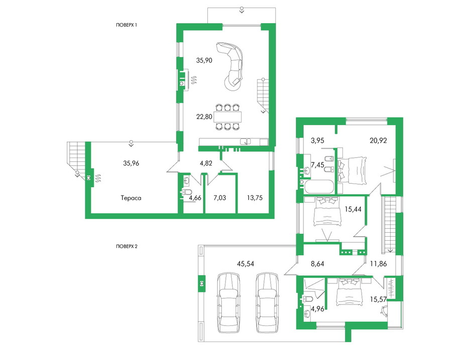 Планировка коттеджа в КГ Белгравия 178 м², фото 254702 Планировка коттеджа в КГ Белгравия 178 м², фото 254702