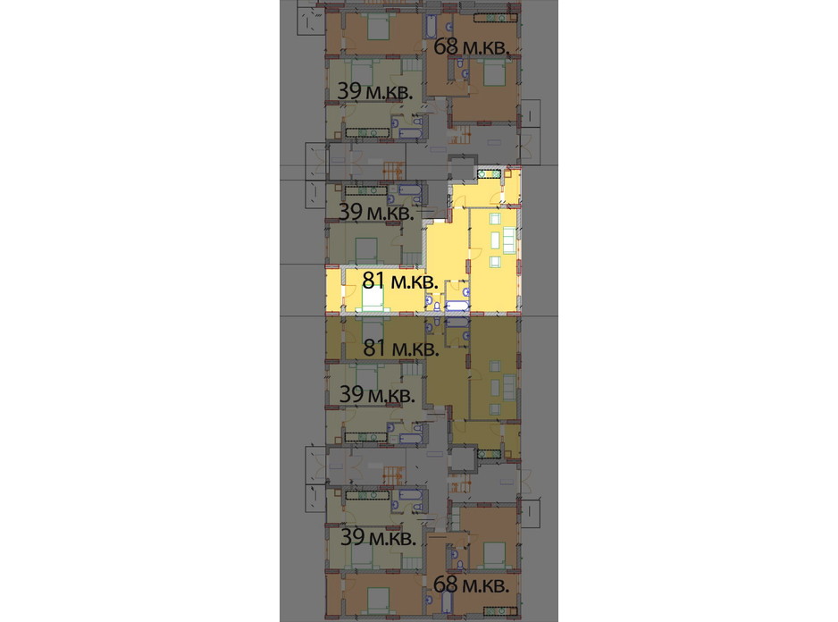 Планировка 2-комнатной квартиры в ЖК Европейский Квартал 81 м², фото 259576 Планировка 2-комнатной квартиры в ЖК Европейский Квартал 81 м², фото 259576