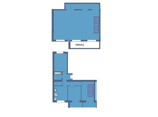 ЖК Мрія Миколаїв: планировка 4-комнатной квартиры 135 м²