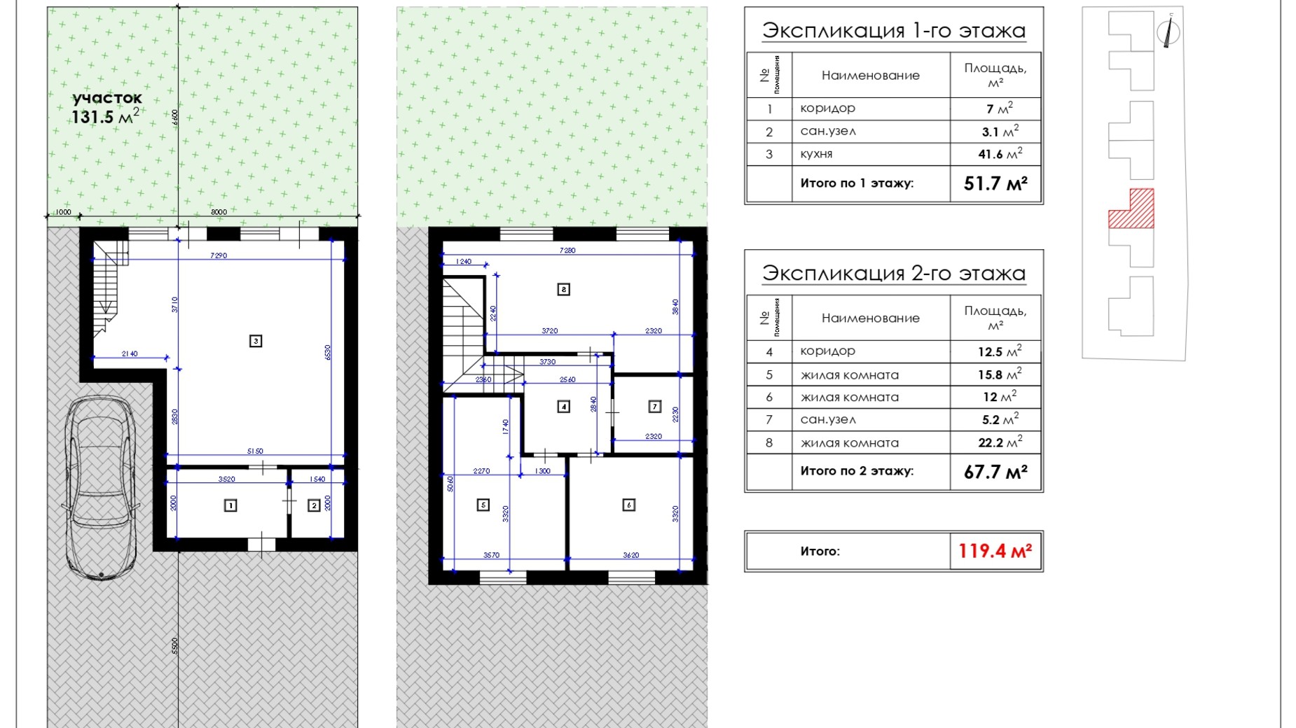 Планування котеджу в КМ вул. Александра Невського, 54 120 м², фото 261961