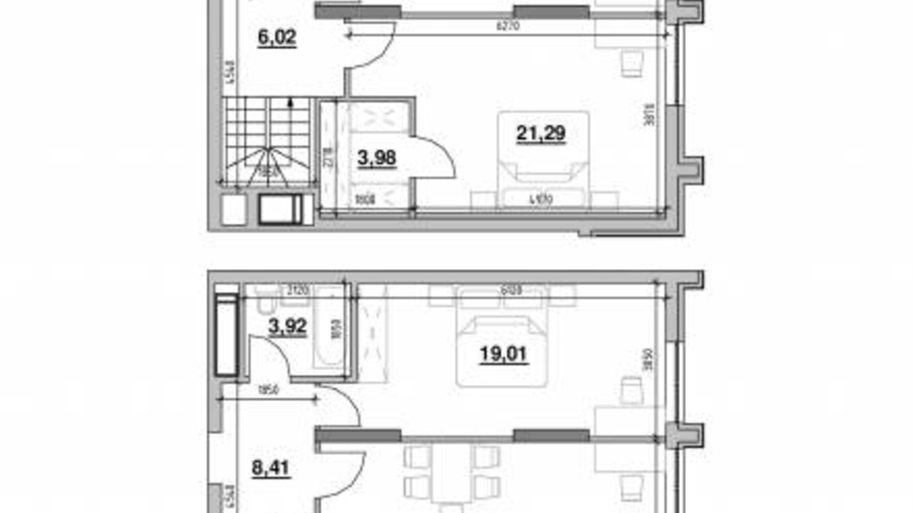 Планування 3-кімнатної квартири в ЖК Nordica Residence 112.18 м², фото 269327