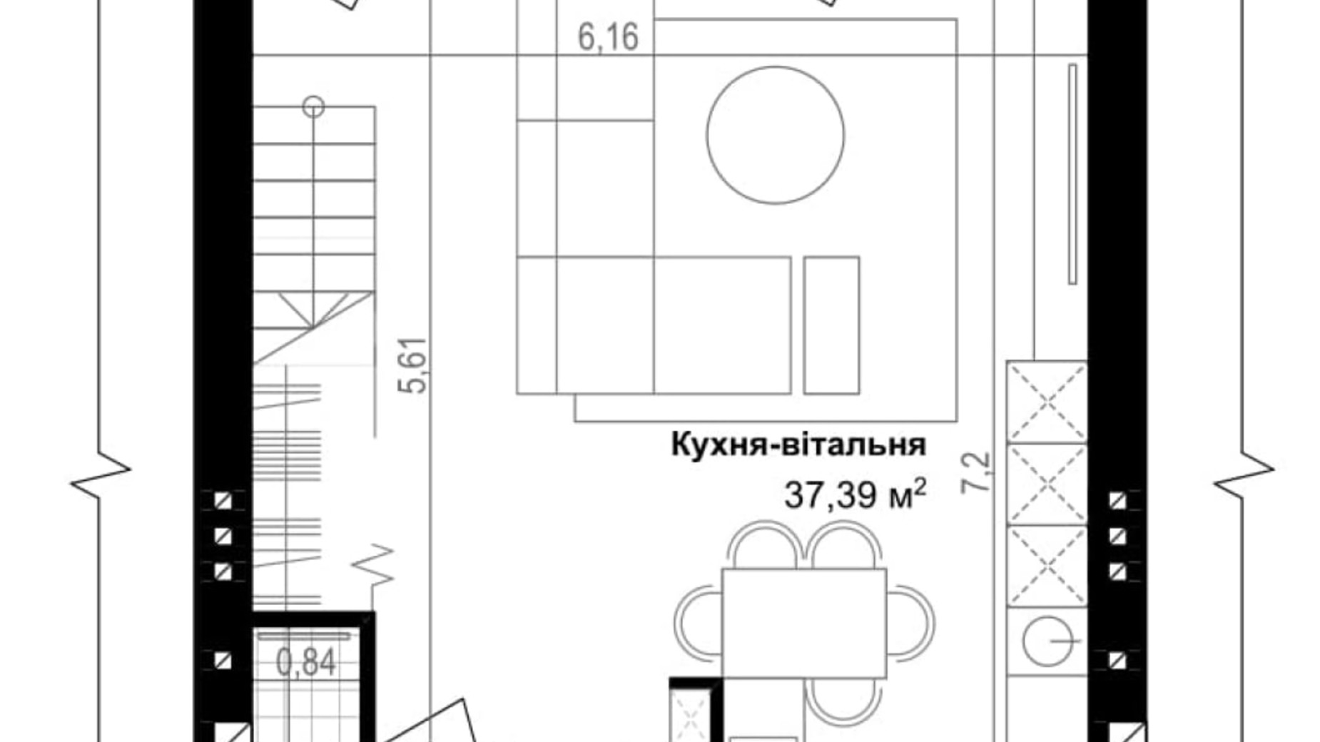 Планировка 4-комнатной квартиры в ЖК Smart & Green 94 м², фото 269563