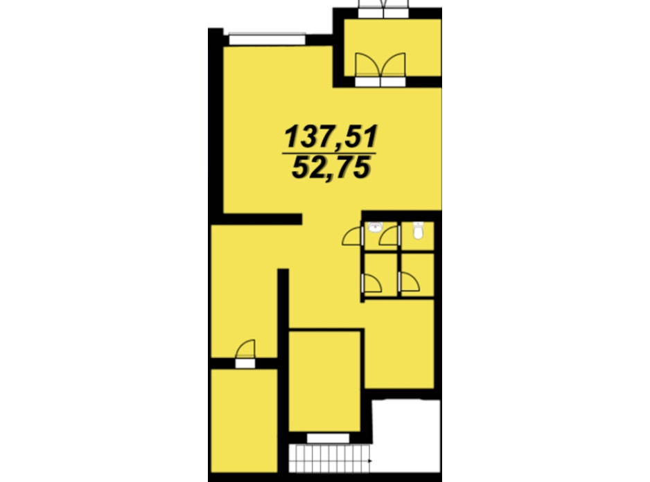 Планування приміщення в ЖК Сагайдачний 124.1 м², фото 272933 Планування приміщення в ЖК Сагайдачний 124.1 м², фото 272933
