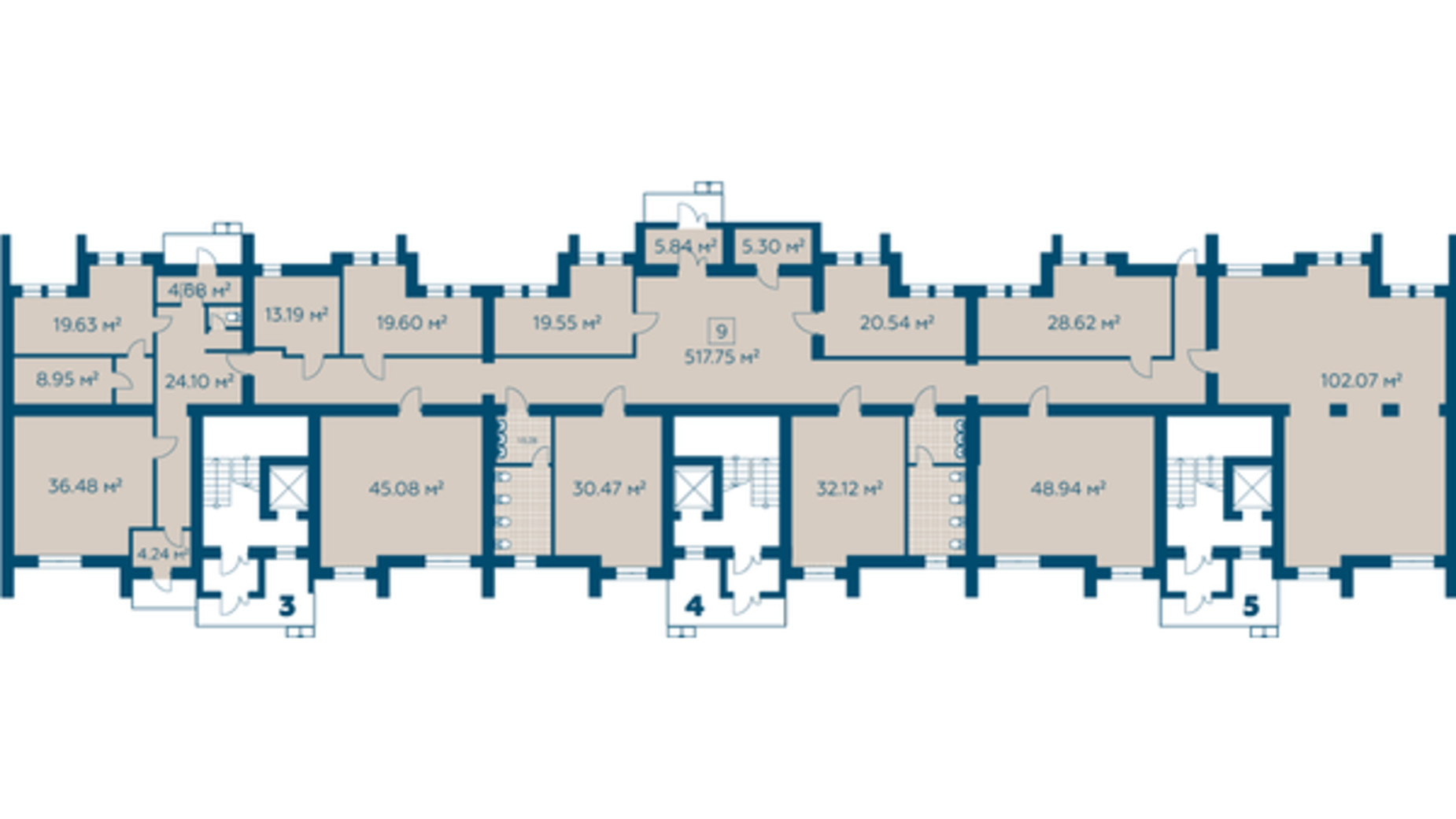 Планування приміщення в ЖК Київський 517.75 м², фото 274927