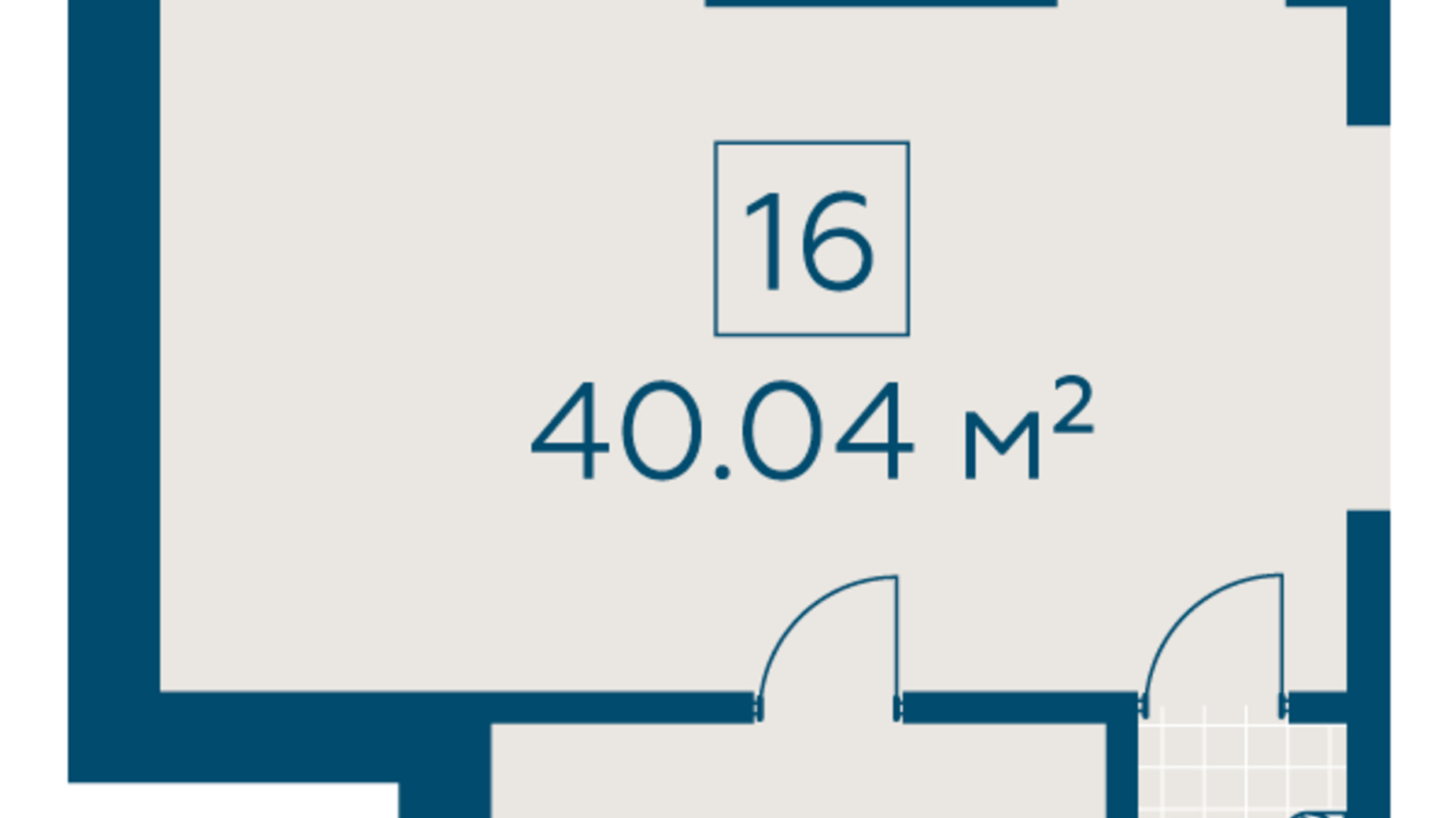 Планування приміщення в ЖК Київський 40.04 м², фото 275016