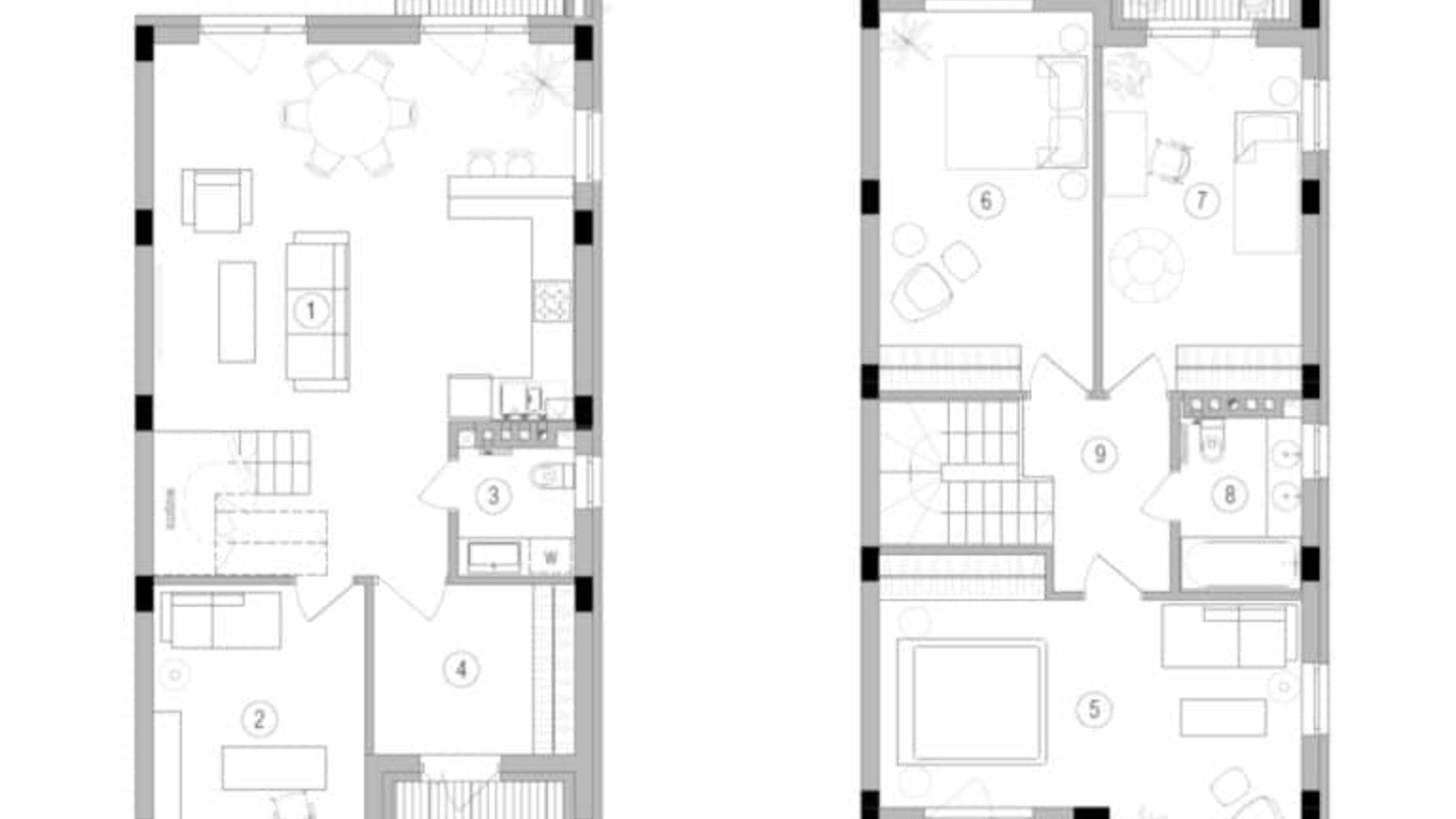 Планировка таунхауса в Таунхаус Eastville 128.3 м², фото 276052