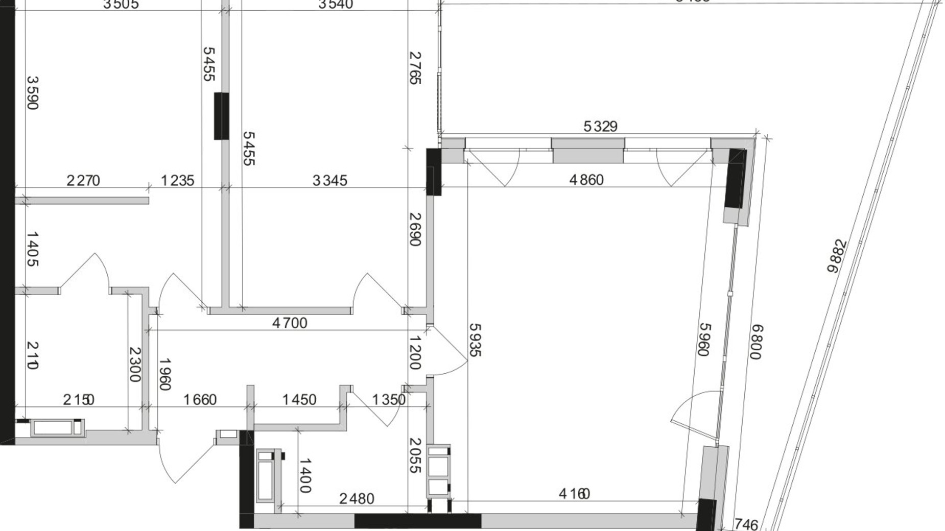 Планировка 2-комнатной квартиры в ЖК Park Lake City Vita 90.81 м², фото 279751