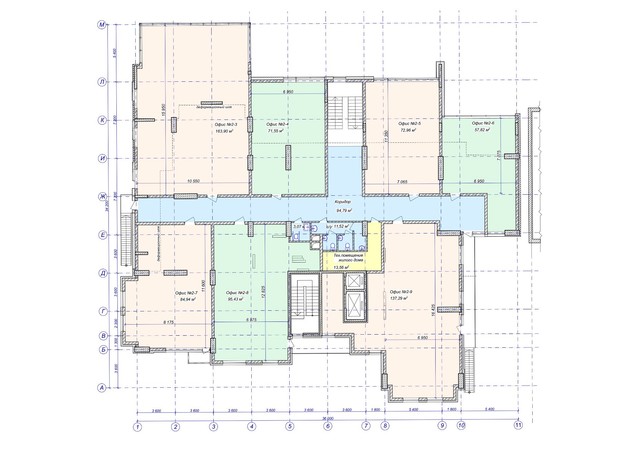 ЖК Моноліт: планування приміщення 57.82 м²