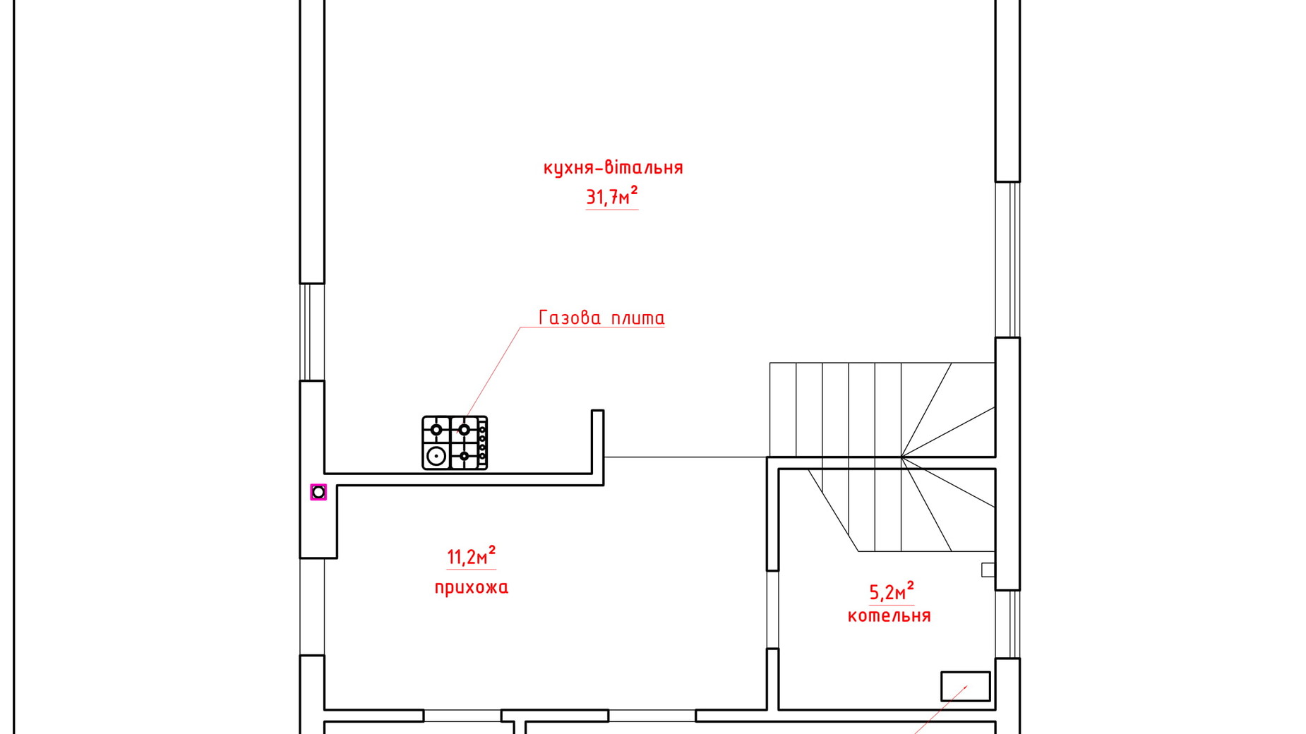 Планировка коттеджа в КГ Солнечный склон 132.3 м², фото 282408