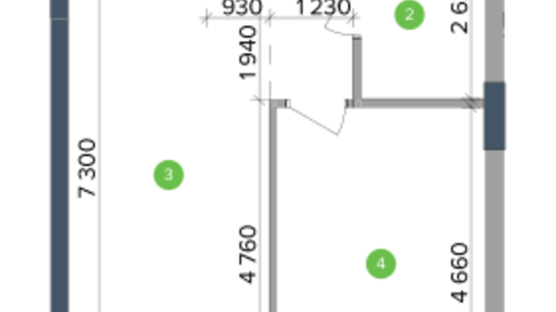 Планування 1-кімнатної квартири в ЖК Метрополіс 45.88 м², фото 287033