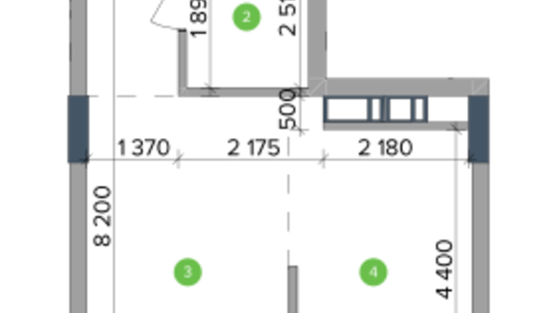 Планування 1-кімнатної квартири в ЖК Метрополіс 43.88 м², фото 287039