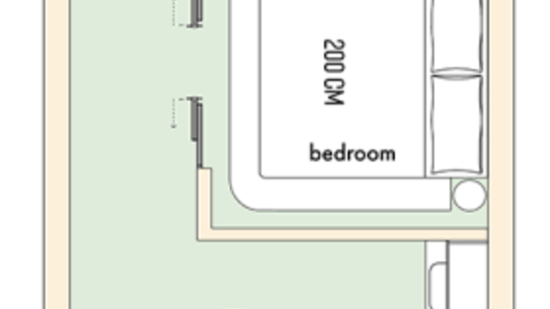 Планировка квартиры студии в ЖК The Resort 35.21 м², фото 287822