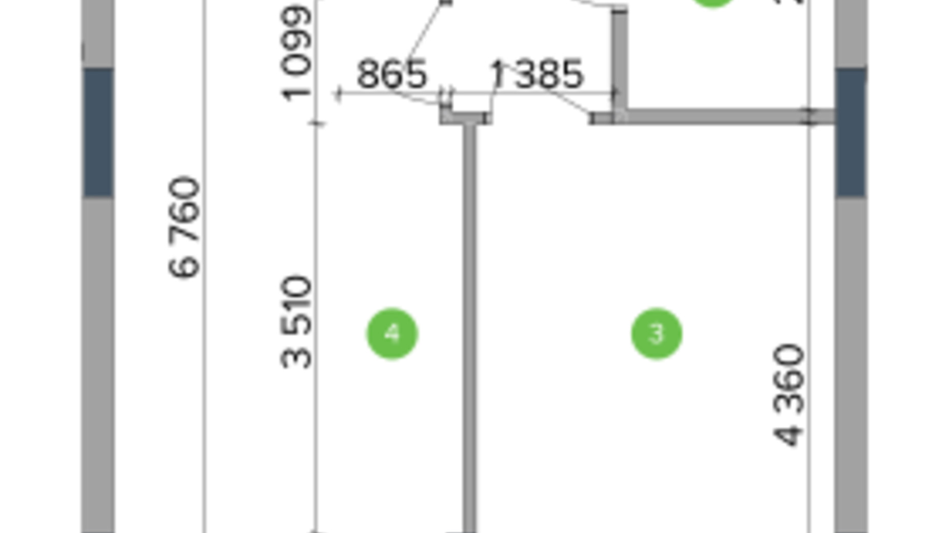Планировка 1-комнатной квартиры в ЖК Метрополис 43.12 м², фото 290962