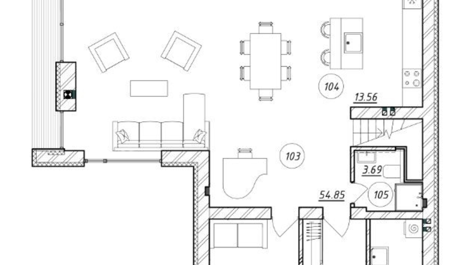 Планування котеджу в КМ Hill Park 200 м², фото 291023