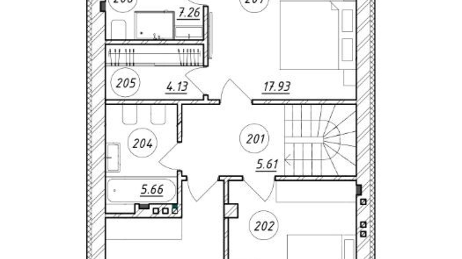 Планування котеджу в КМ Hill Park 170 м², фото 291024