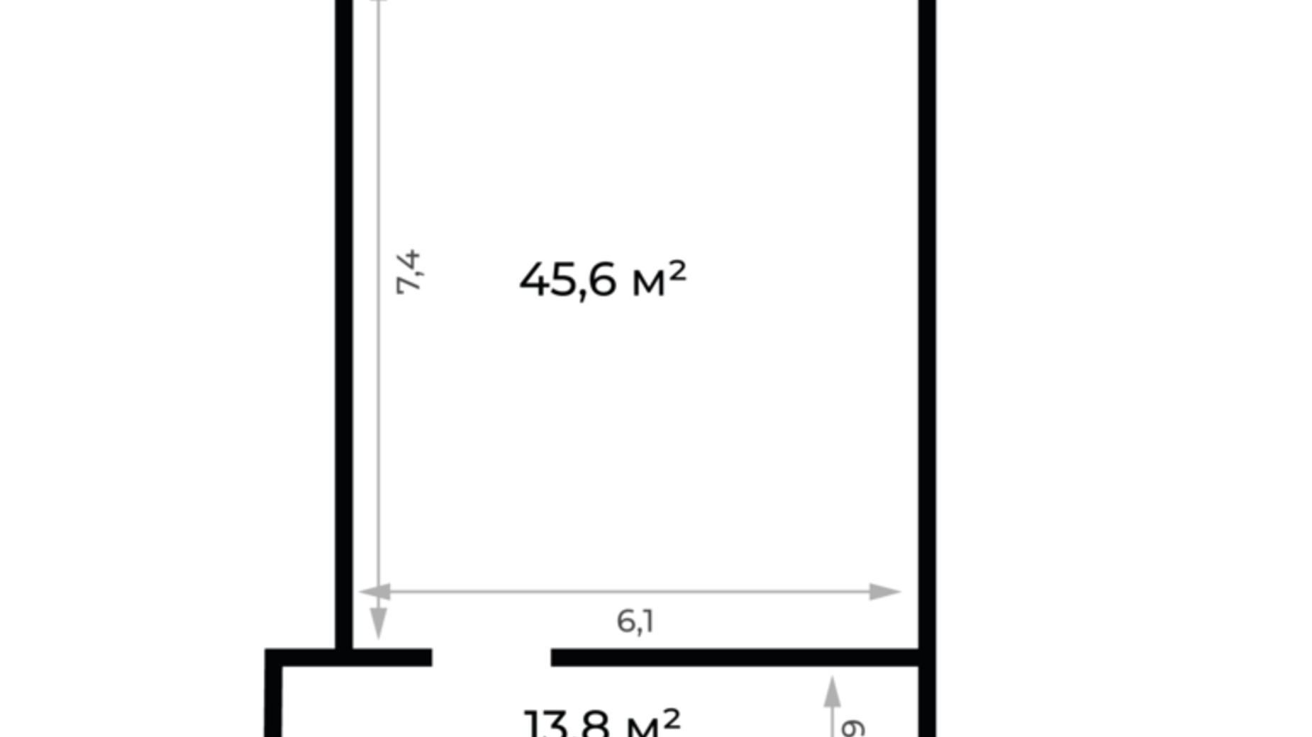 Планировка помещения в ЖК Dream City 59.4 м², фото 293572