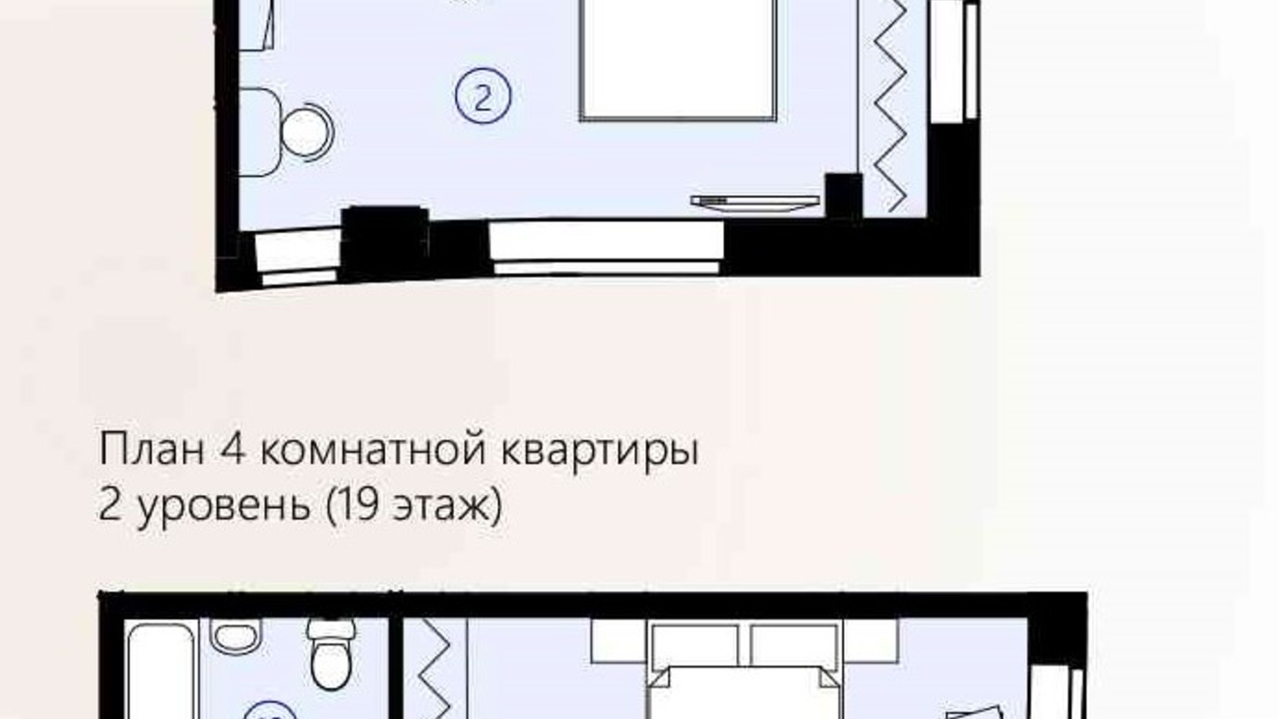 Планування 4-кімнатної квартири в ЖК Меридиан 130.59 м², фото 293957