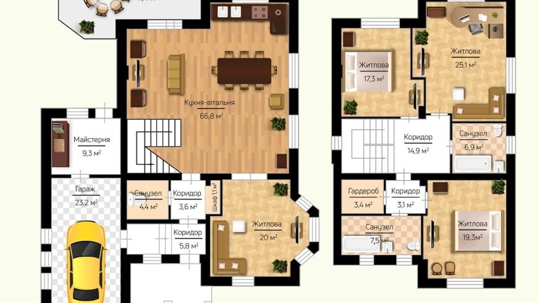 Планування котеджу в КМ Home Resort 231.5 м², фото 294207