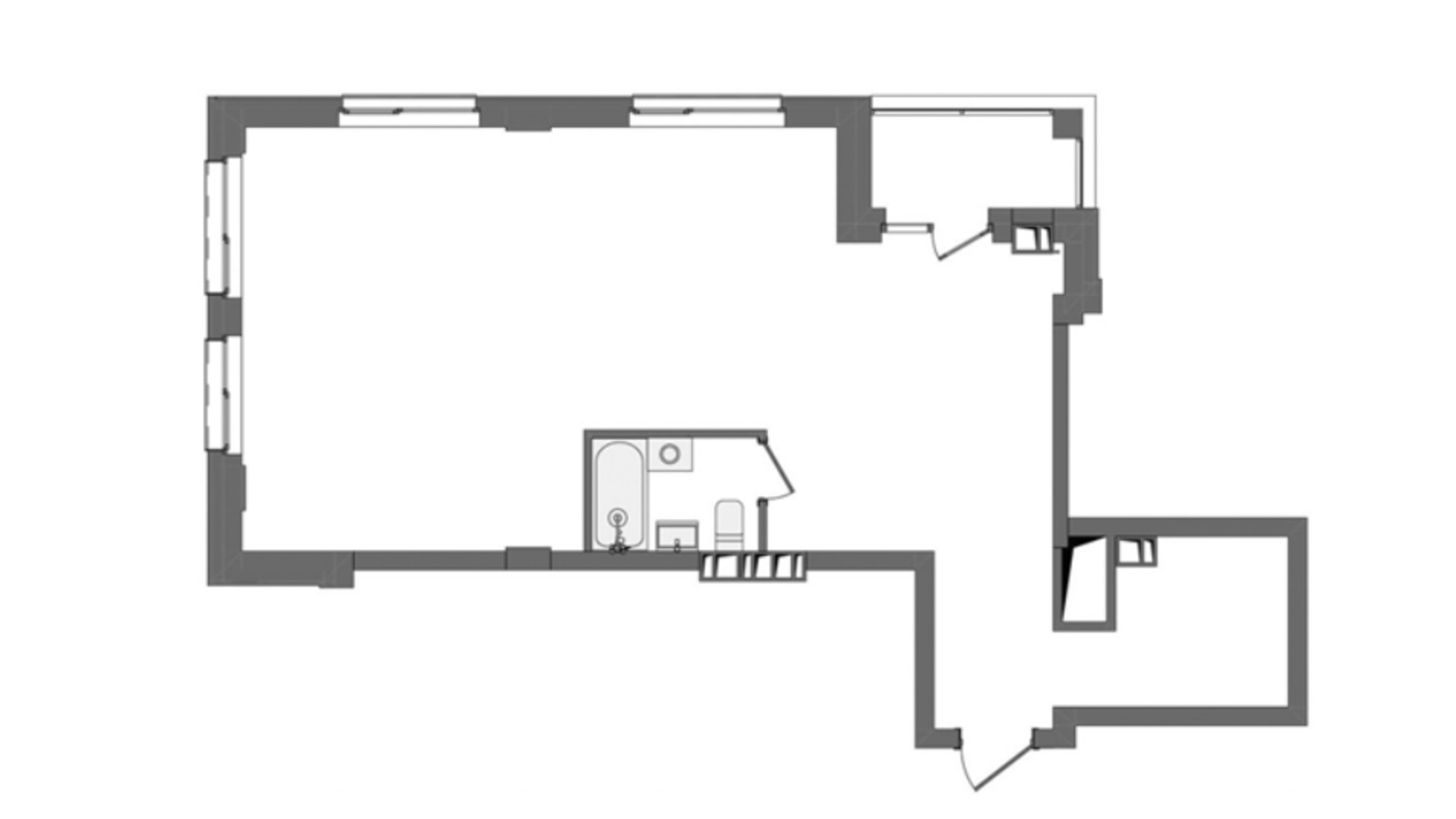 Планування вільне планування квартири в ЖК Жовтневий 68.4 м², фото 294631