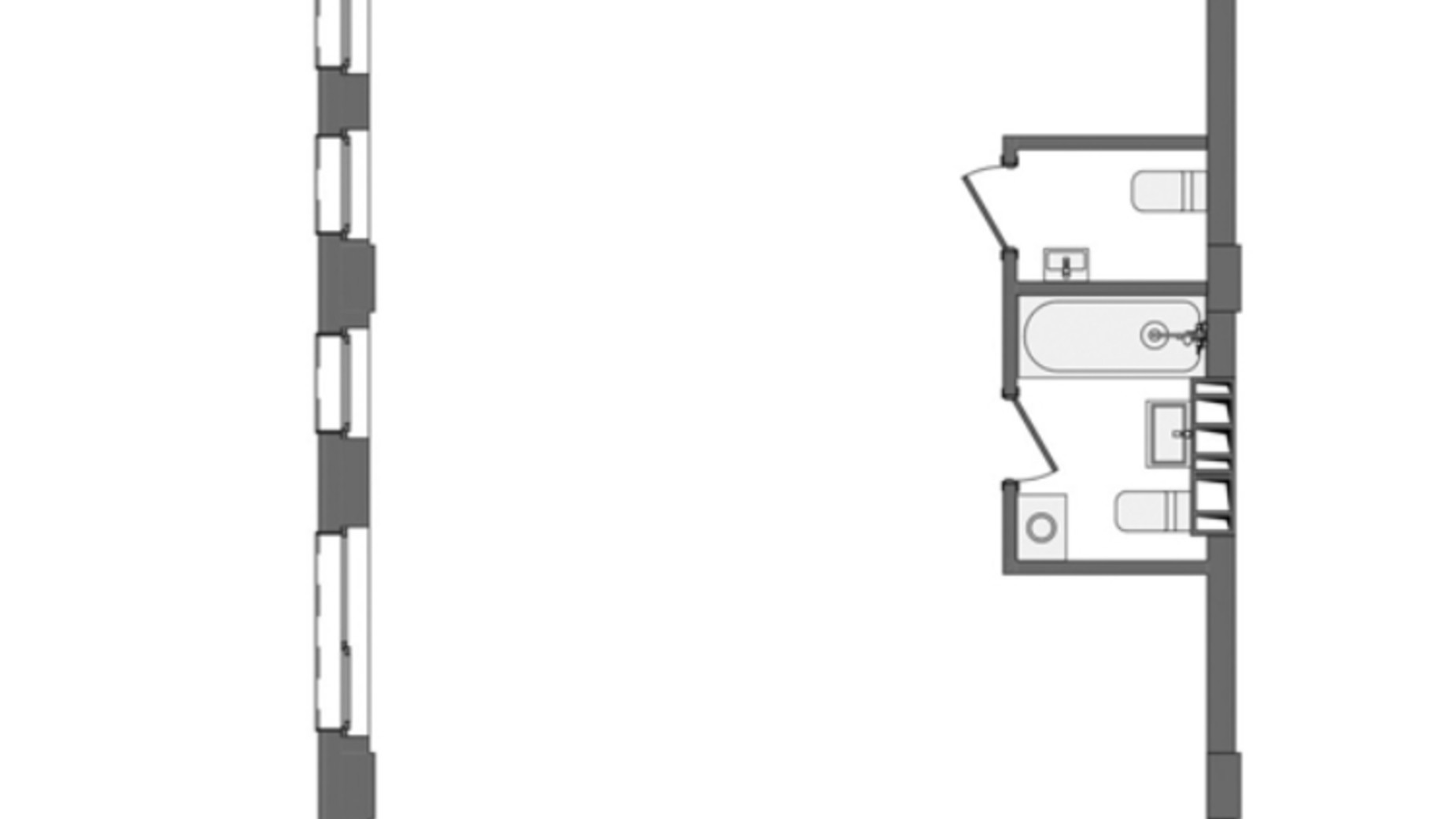 Планировка свободная планировка квартиры в ЖК Жовтневый 81.4 м², фото 294633